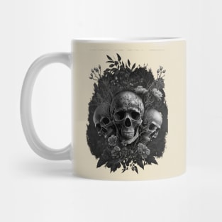 Skull and Flowers #2 Mug